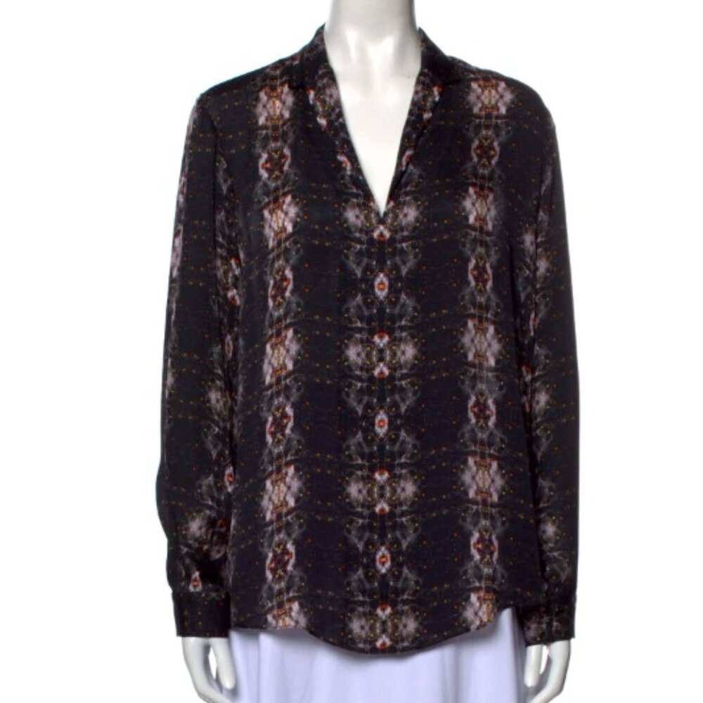 Theyskens' Theory Silk Floral Top